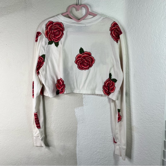 Forever 21 Size M Rose Long Sleeve - Picture 2 of 3